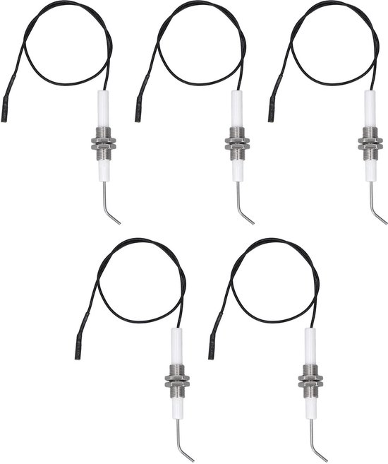 ZEYNOMAX - Lange Gas Grill Kachel Elektrode - Elektronische Ontsteking - Flexibel en hittebestendig - M10 formaat - Voor Piezo Ontsteker - Geschikt...