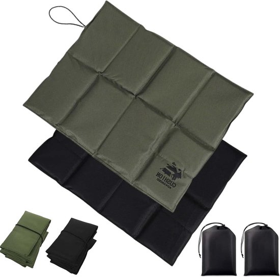 Zitkussens voor buiten, set van 2, grote maten, thermo- en waterdicht, outdoor gebruik, kinderen en volwassenen, opvouwbaar, machinewasbaar, comfortabel en warm, 43 x 33 cm.