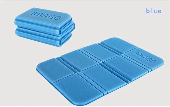 Zitmatje - Wandel zitmatje - Kampeer zitmatje - Opvouwbaar zitmatje - Camping zitmatje - Strand zitmatje - Reis zitmatje - Blauw - Lichtgewicht - Opvouwbaar - Waterdicht - Isolerend van Lifetivity