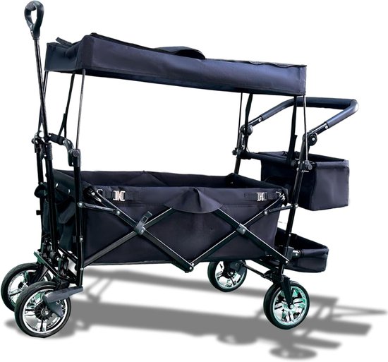 ZMR® Bolderkar Opvouwbaar Luchtbanden - Bolderkar - Bolderkar Opvouwbaar - Zwart - 125cm x 55cm x 105cm