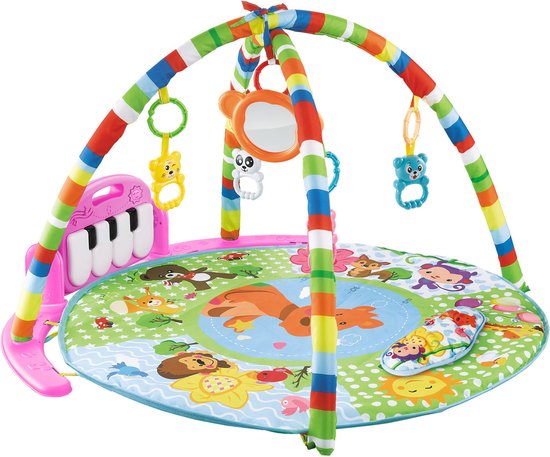 Zoem - Baby speelkleed - Piano - Roze - Baby fitness - Kraamvisite - Kraam cadeau van Zoem