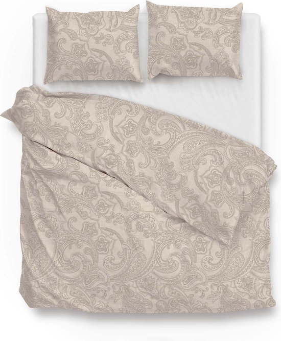 Zohome Dekbedovertrek Paisley-di-Lino - Abstract Bedlinnen - 240x220 - Beige - Dekbedhoes van 100% Katoen van Zohome