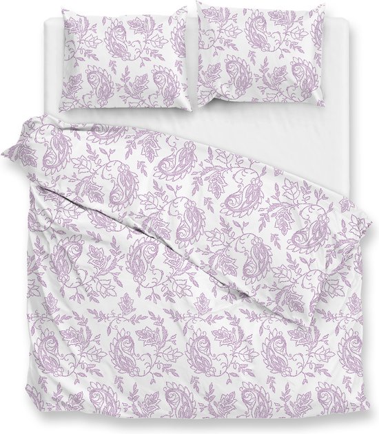 Zohome Indiano Dekbedovertrek - 100% Katoen-Perkal - 240x220 - Roze van Merkloos