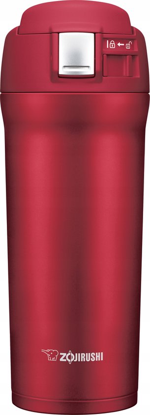 Zojorushi Mrmosbeker RVS 480ML - Rood, 10U Warm/12U Koud