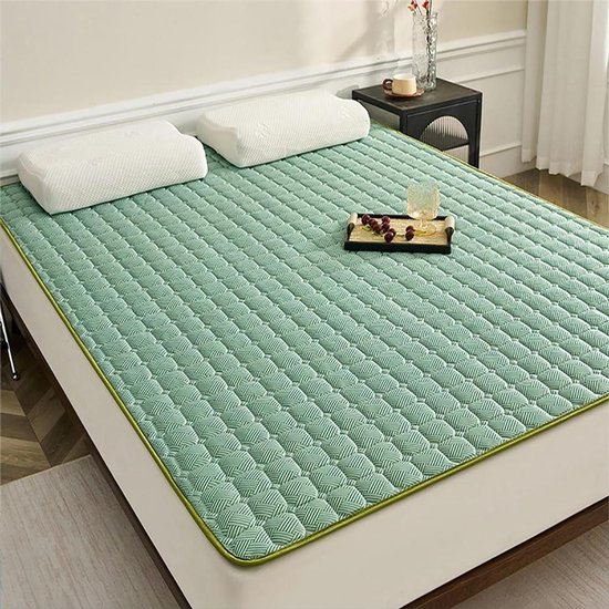 Zomer Koelmat - Matras Topper - Koel Slapen - Dubbelzijdig Ontwerp - 80x190 cm - Groen