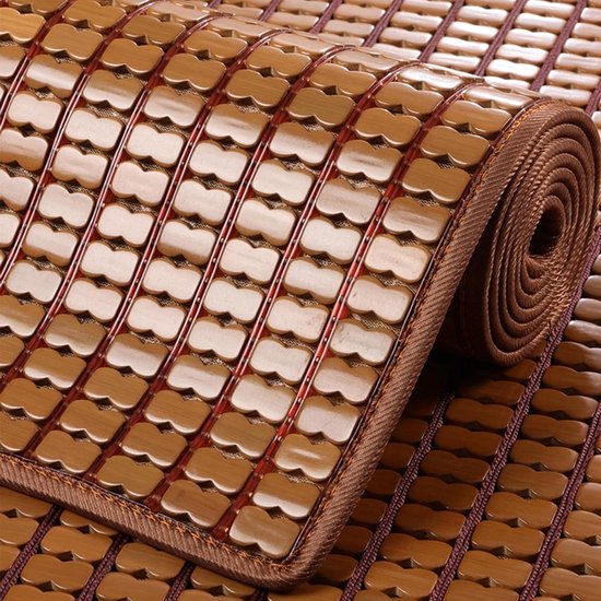 Zomer Slaapmat - Bamboe Koelmat - Koel Slapen - Handgeweven Bamboe - 70x150cm - Geel