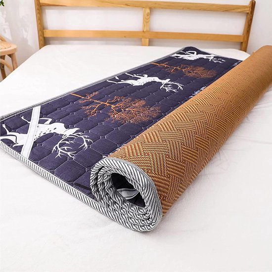 Zomer Slaapmat - Dubbelzijdig Pad - Koel Slapen - Ademend Latex - 150x200CM - Wit