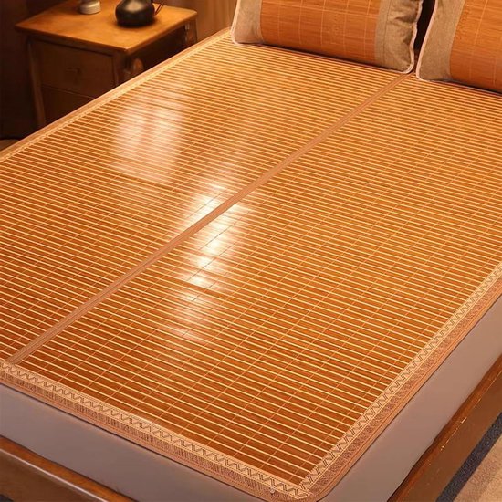 Zomer Slaapmat - Koelmatras Bamboe Mat - Koel Slapen - Ademend Gekarboniseerd Bamboe - 220 x 180 cm - Niet gespecificeerd