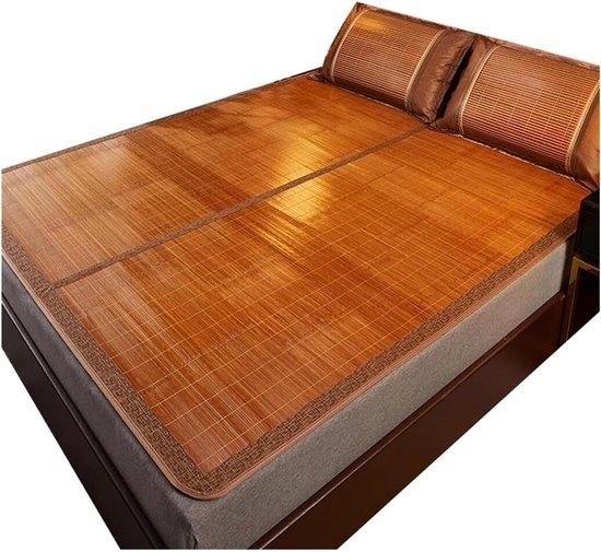 Zomerslaapmat Bamboe - Koelmatras Zomer - Koel Slapen - Ademend Zweetabsorberend - 0.9 x 1.9M - A