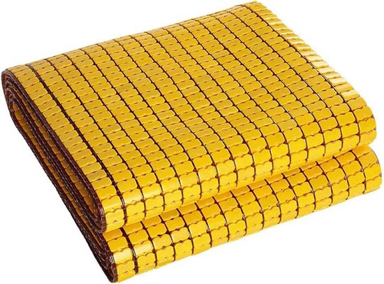 Zomerslaapmat Bamboe - Verkoelend Matras - Koel Slapen - Natuurlijk Materiaal - 1.8 x 2.2m - Natuurlijk
