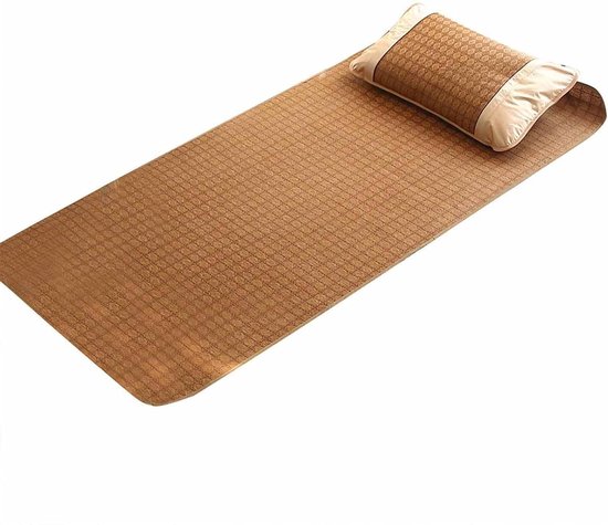 Zomerslaapmat - Bamboematras - Koel slapen - Ademend ontwerp - 90 x 195 cm - Groen