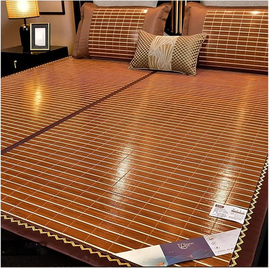 Zomerslaapmat - Koelmat Bed - Koel Slapen - Dubbelzijdig Ontwerp - 1.5 x 1.95m - Bruin