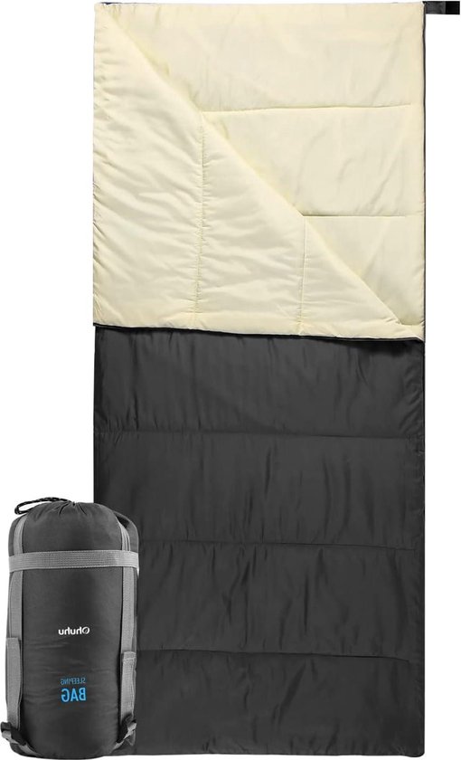 Zomerslaapzak voor volwassenen - licht en waterafstotend - binnen en buiten - camping en trektochten - 15 °C tot 25 °C sleeping bag camo van Merkloos