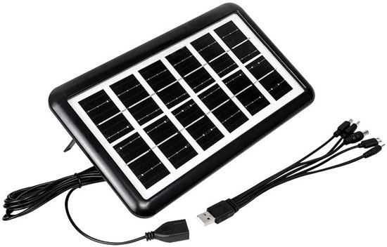 Zonne-energie-oplader voor mobiele telefoons, mini-USB-zonnepaneel, geschikt voor buitenactiviteiten – 3 W, 6 V – waterdicht volgens IP65