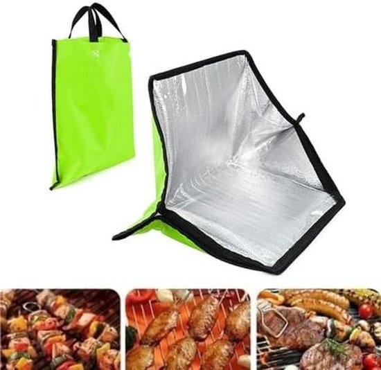 Zonneoven - Opvouwbaar fornuis - Buiten koken - Efficiënte zonneverwarming - 60 x 45 x 50 cm - Zwart