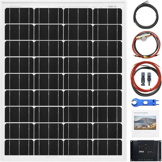 Zonnepaneel Set Compleet 80 Watt voor Camper, Boot, Caravan, Tent etc. 12V van ATV Parts