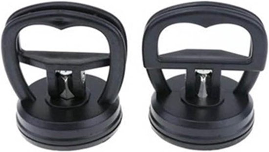 Zuignap Reparatie Set - Glaslifter Trekker - Schade Herstellen - Sterke Rubberen Grip - 2 Stuks - Blauw