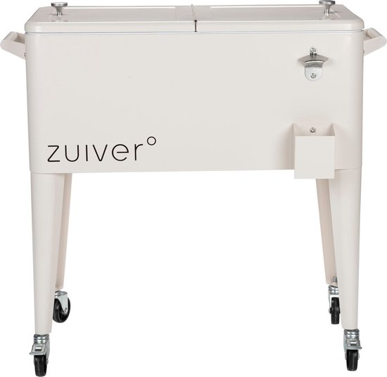 Zuiver Cooler Be Cool Koelbox/ Koelwagen Tuin Crème van Merkloos