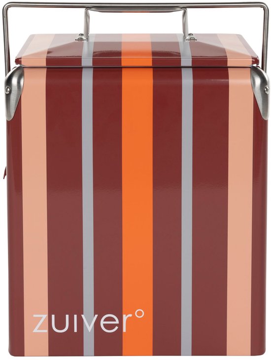 Zuiver Cooler Be Wine Koelbox Strepen Burgundy Rood van Merkloos