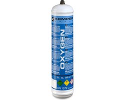 Zuurstof wegwerp cilinder / gasfles M10 x 1 RECHTS - voor lassetje Walkover 110 bar - 571 Kemper van Kemper