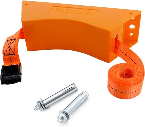 Zuurstoffleshouder - Fleshouder Cilinder - Veilige Opslag Gasflessen - Kantelvrij U-vormig Ontwerp - 8 tot 40 Liter - Geel