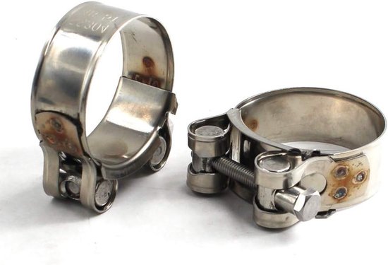 Zware 80-85mm T-boutklem van 304 RVS voor pijpen en slangen - Set van 2, duurzaam en roestvrij