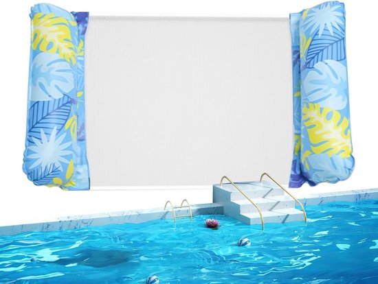 Zwembad drijver - Water mat - Ontspannen op water - Ademend mesh materiaal - 127x70cm - Blauw