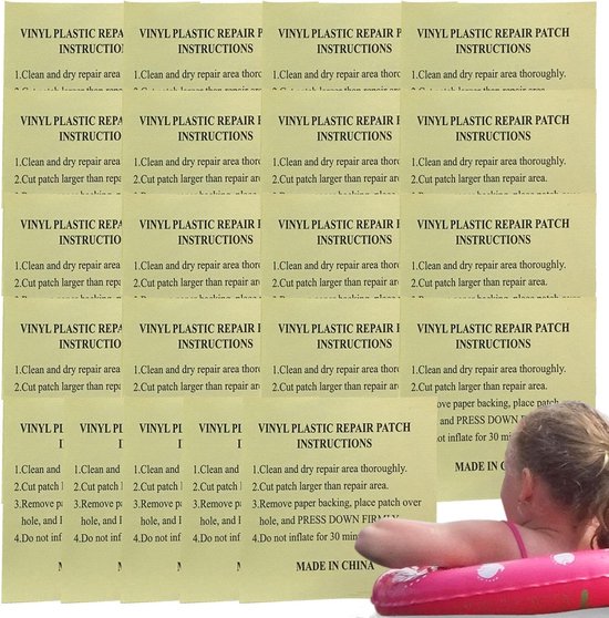 Zwembad reparatie - Lichtgewicht reparatie - Onderwater reparatie - Zelfklevend PVC - 5x5x1 cm van Merkloos