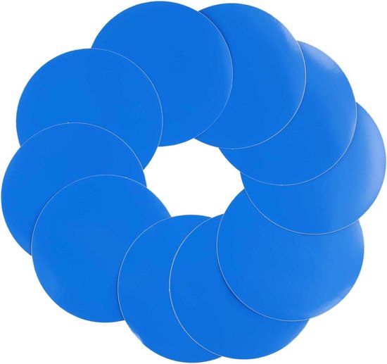 Zwembad reparatie patches - Luchtbed reparatieset - Lekkages dichten - Sterke PVC-hechting - 7.5cm rond of 25x10cm vierkant - Blauw