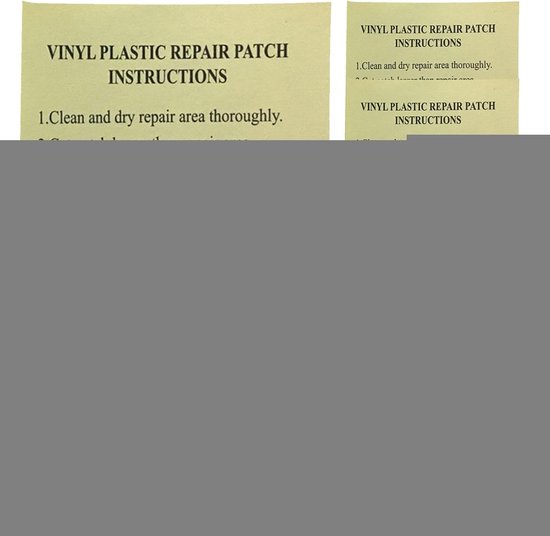 Zwembad Reparatie Set - Waterdichte Patches - Snelle Reparaties - Zelfklevend PVC - 5x5cm van Merkloos