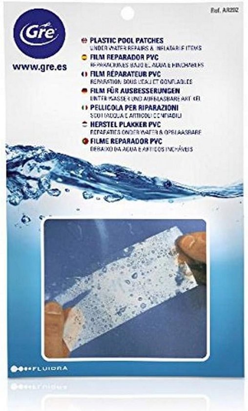 Zwembad Reparatieset - PVC Plakset - Lekkages Dichten - 5 Delige Set - 14.5 x 23 x 3cm van Merkloos