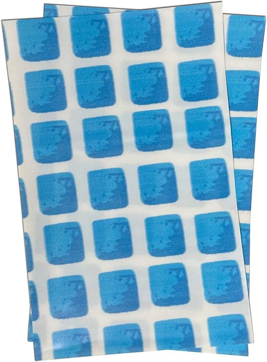 Zwembad reparatieset - Waterdichte pleisters - Onderwater reparatie - Zonder lijm - 2 stuks 14x21.6cm - Bedrukt