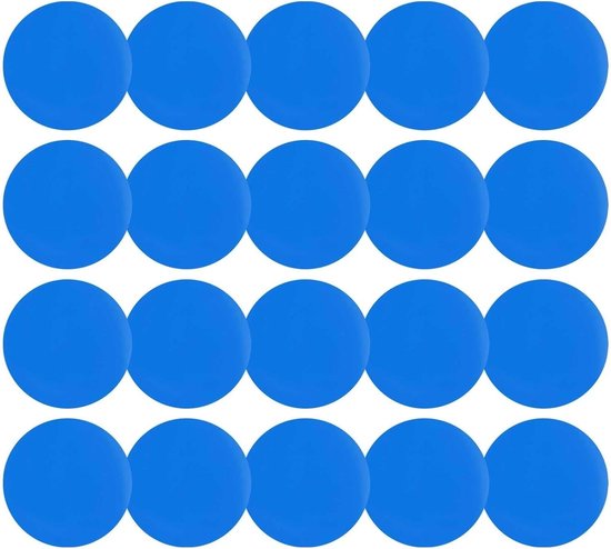 Zwembad Reparatiesets - Luchtbed Plakker - Lekken Dichten - Sterk PVC Materiaal - Rond 7.5cm - Blauw