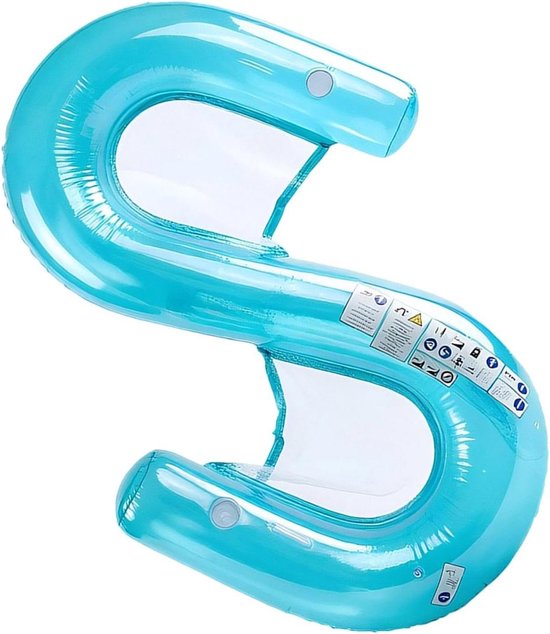 Zwembaddrijvers 2 Personen - Waterhangmat Lounge Stoel - Ontspannen op het water - Verfrissende Maas Innovatie - 155x25x170cm - Blauw