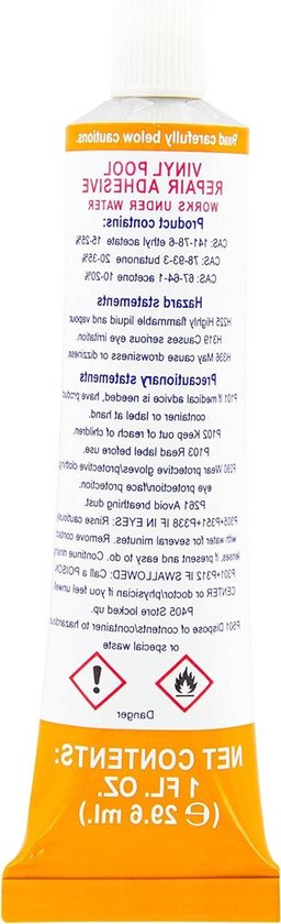 Zwembadfolie reparatieset - Vervangende folie - Lekkages dichten - Onderwater te gebruiken - 260 cm² - Blauw van Merkloos