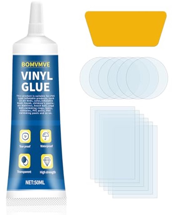Zwembadreparatieset PVC - Waterbestendige Reparatielijm voor Opblaasbare Voorwerpen van De Poolvergadering.