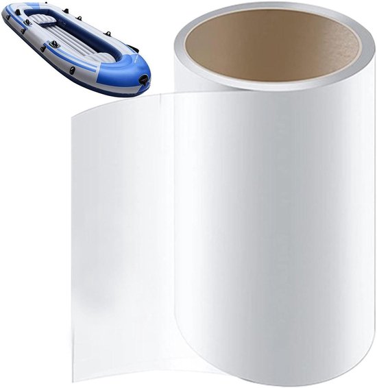 Zwemring Reparatiepleister - Luchtbed Tape - Lekkages Stoppen - Onderwater Geschikt - 1m x 15cm - Doorzichtig