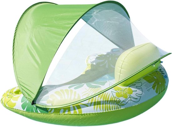 Zwemvlot met kap - Water drijver lounge - Ontspannen in water - UPF50+ zonbescherming - 103x80 cm - Niet gespecificeerd