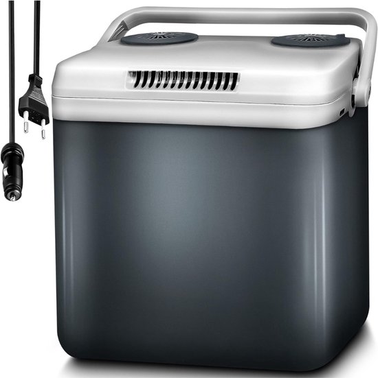 Zyrex® Elektrische Koelbox - 32 Liter Koelbox Elektrisch 12V 230 Volt - Koelbox Auto - Grijs - ‎45cm x 32cm x 44cm van Merkloos